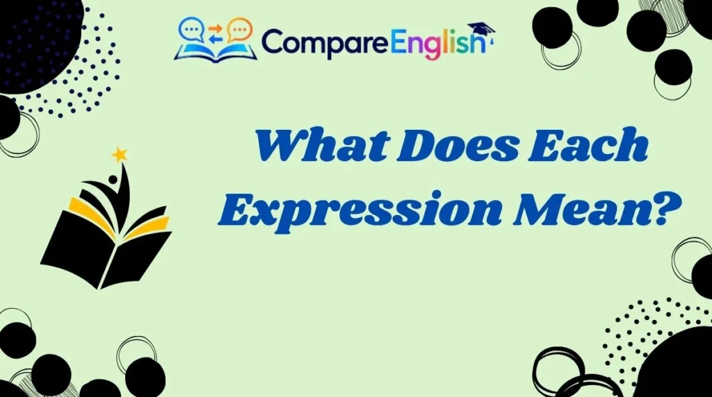 What Does Each Expression Mean?