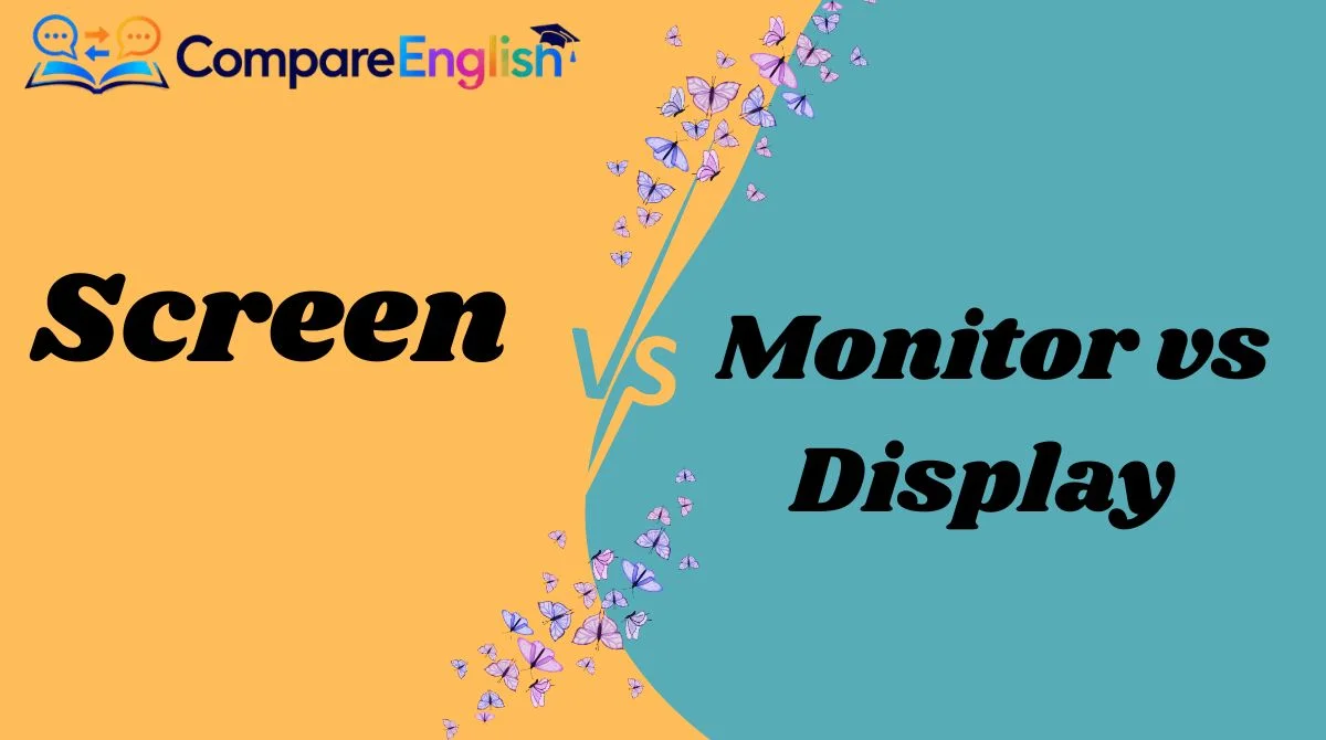 Screen vs Monitor vs Display